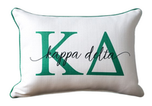 Load image into Gallery viewer, Sorority Large Letter Overlap Pillow
