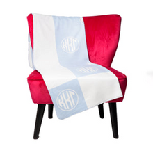 Load image into Gallery viewer, Circle Monogram Sorority Blanket