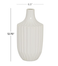 Load image into Gallery viewer, White Ceramic Modern Vase