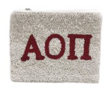 Load image into Gallery viewer, Beaded Sorority Coin Purse