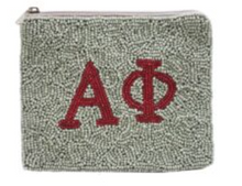 Load image into Gallery viewer, Beaded Sorority Coin Purse