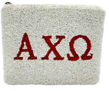 Load image into Gallery viewer, Beaded Sorority Coin Purse
