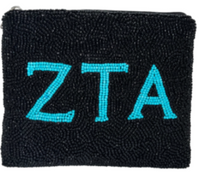 Load image into Gallery viewer, Beaded Sorority Coin Purse