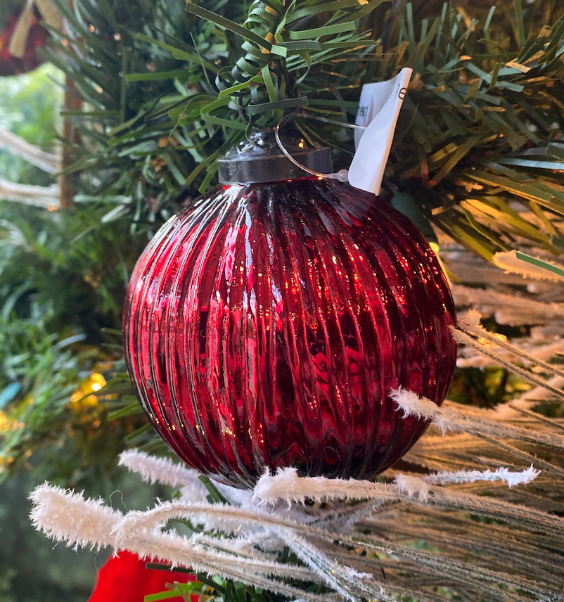 Red Mercury Glass ornament