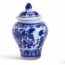 Load image into Gallery viewer, Bamboo and Rose Mini Ginger Jar with 20 Bamboo Picks