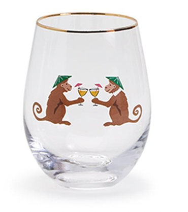 Animal Party Stemless Glass