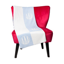 Load image into Gallery viewer, Circle Monogram Sorority Blanket