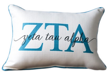 Load image into Gallery viewer, Sorority Large Letter Overlap Pillow