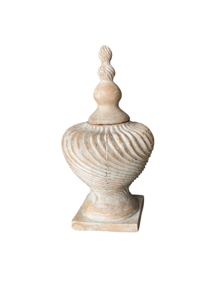 Lidded Swirl Finial