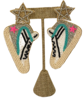 Sneaker Beaded Earrings