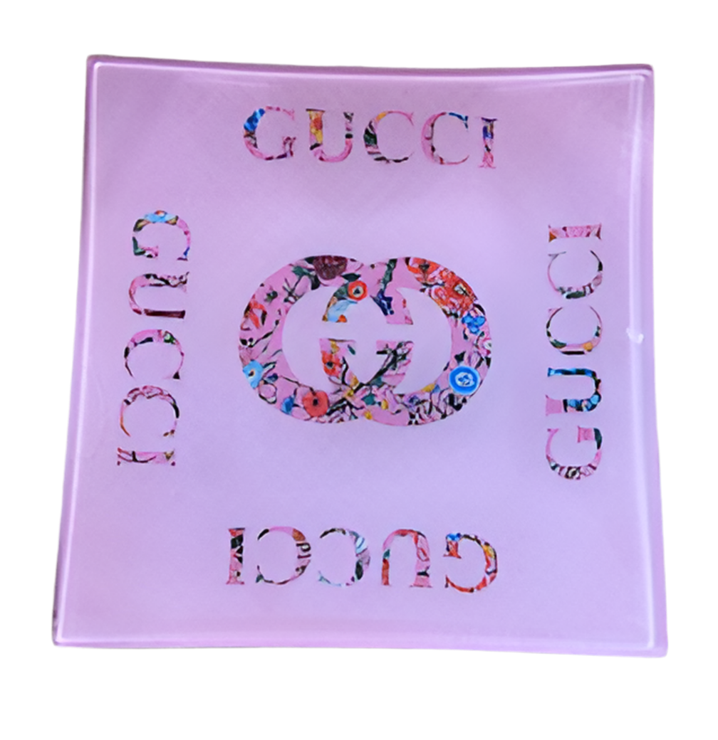 Pink GG Square Tray