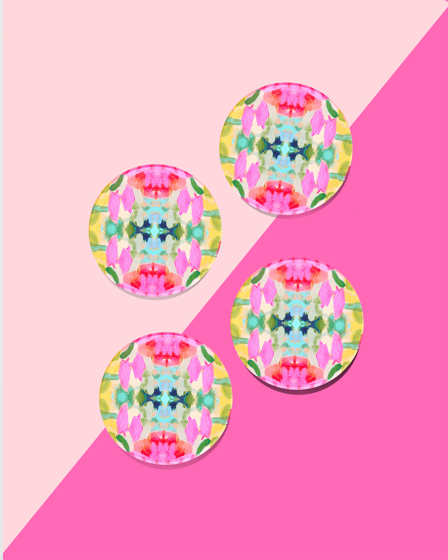 Pink Paradise Coaster | Laura Park Designs x Tart By Taylor