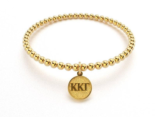 Kappa Kappa Gamma Gold Bead Bracelet