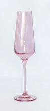 Load image into Gallery viewer, Estelle Colored Glass Rose Champagne Flute - Set of Two
