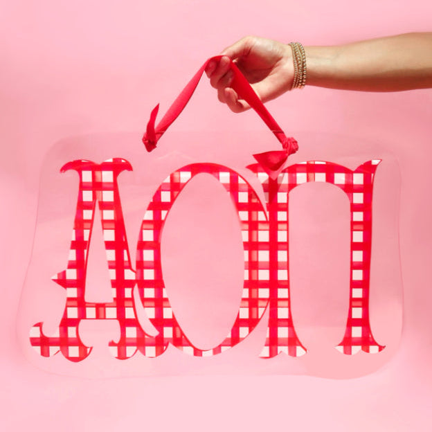 Sorority Acrylic Door Hanger