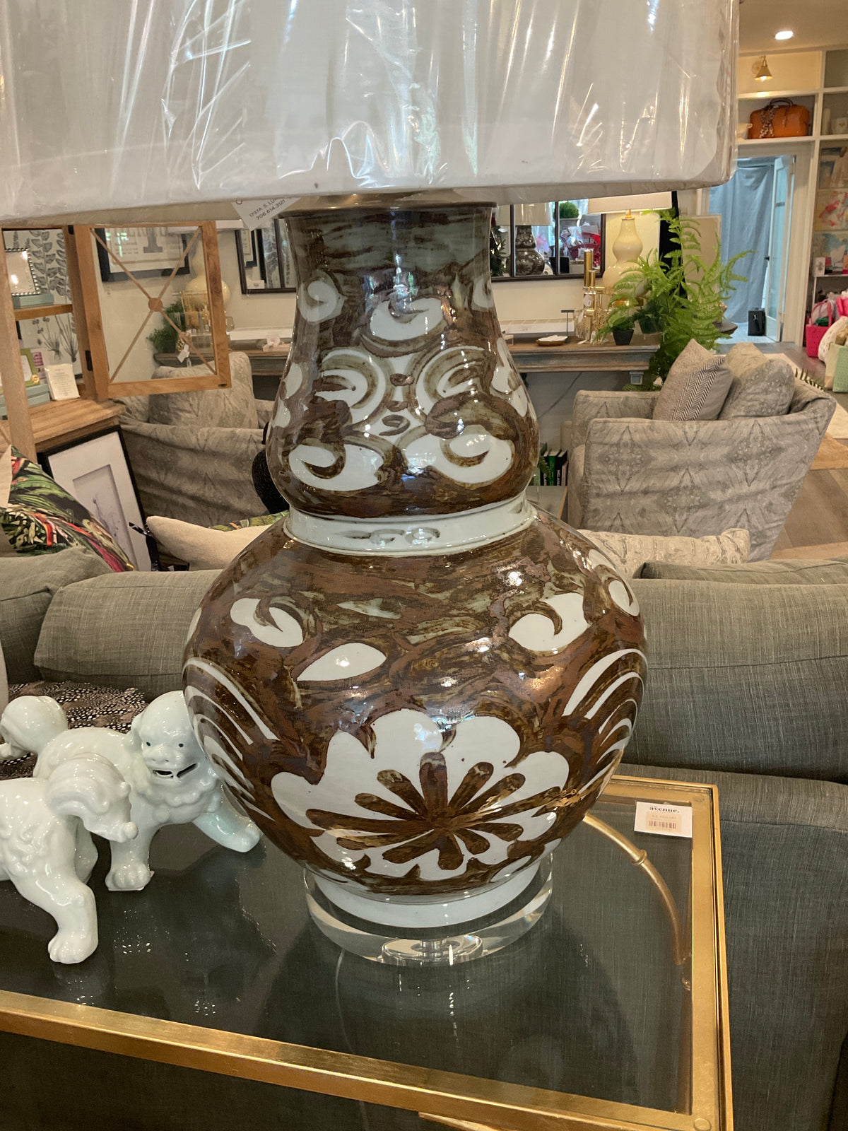 Brown Sea Reed Gourd Lamp