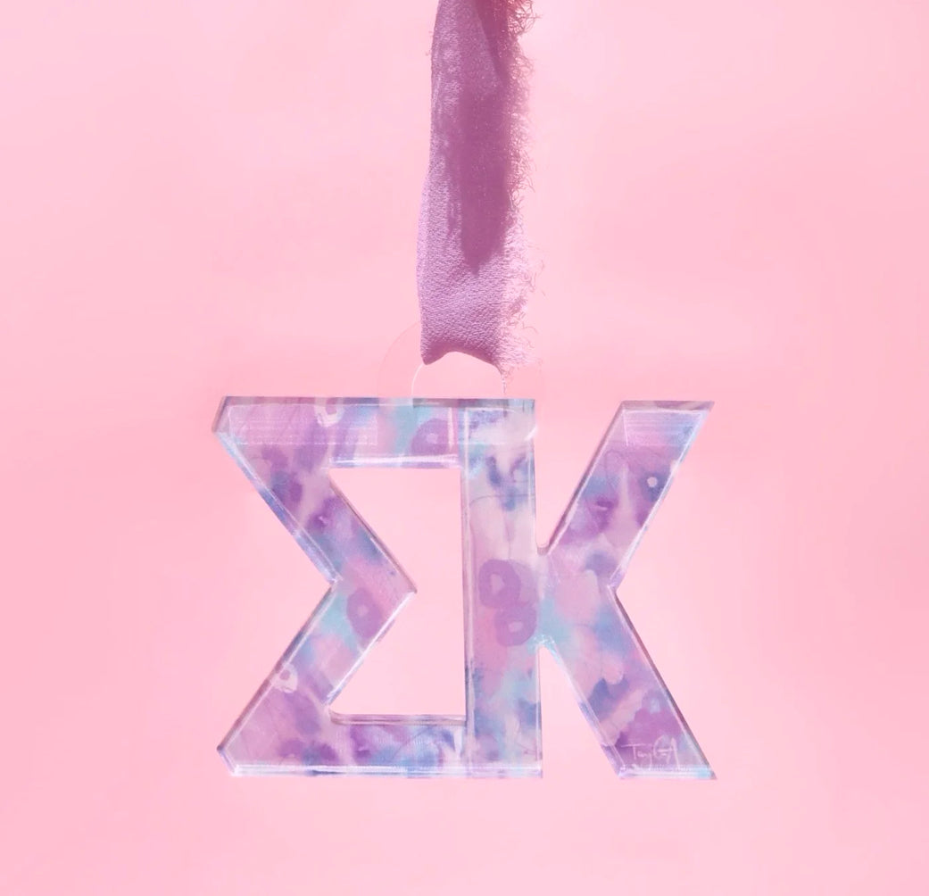 Sorority Acrylic Letter Ornament
