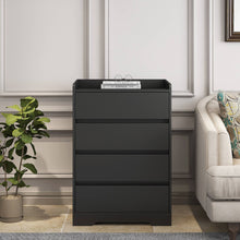 Load image into Gallery viewer, 4-Drawer Dresser, Waterproof, Black/White, Modern Design
