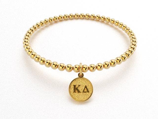 Kappa Delta Gold Bead Bracelet