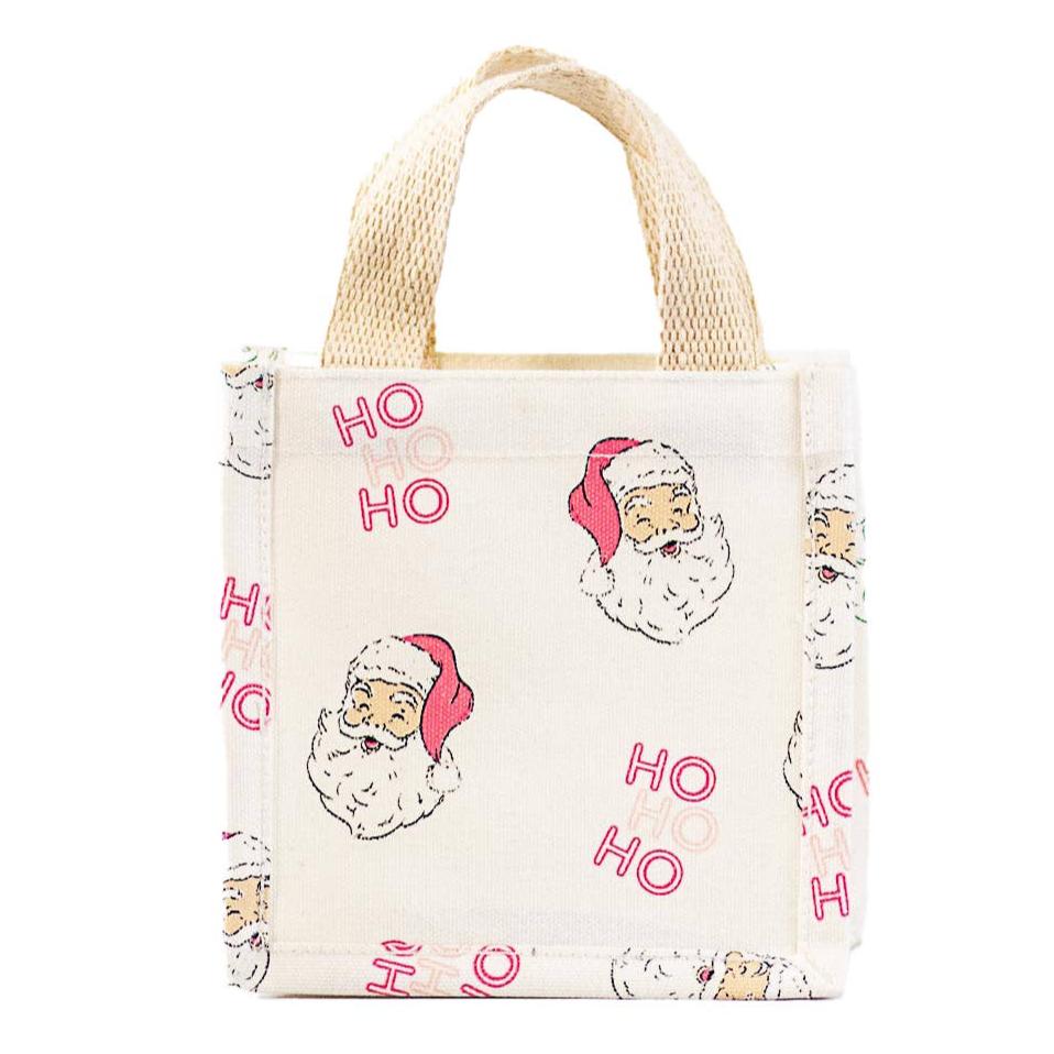 Ho Ho Ho Santa Mini Gift Tote