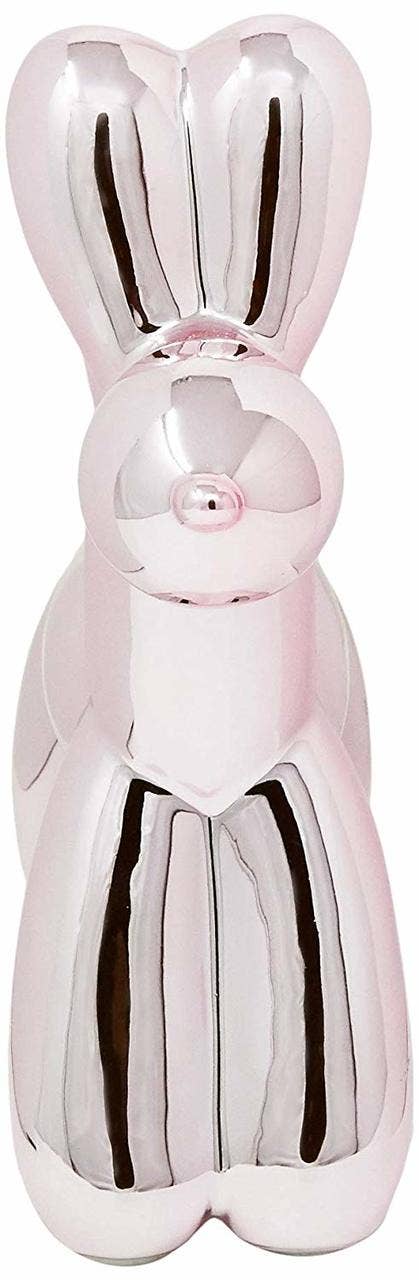 Pink Ceramic Dog Bank