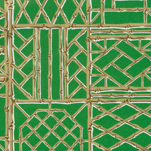 Load image into Gallery viewer, Bamboo Screen Green &amp; Gold Gift Wrap Roll
