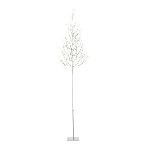 Winter White Adjustable Height LED Lighted Trees