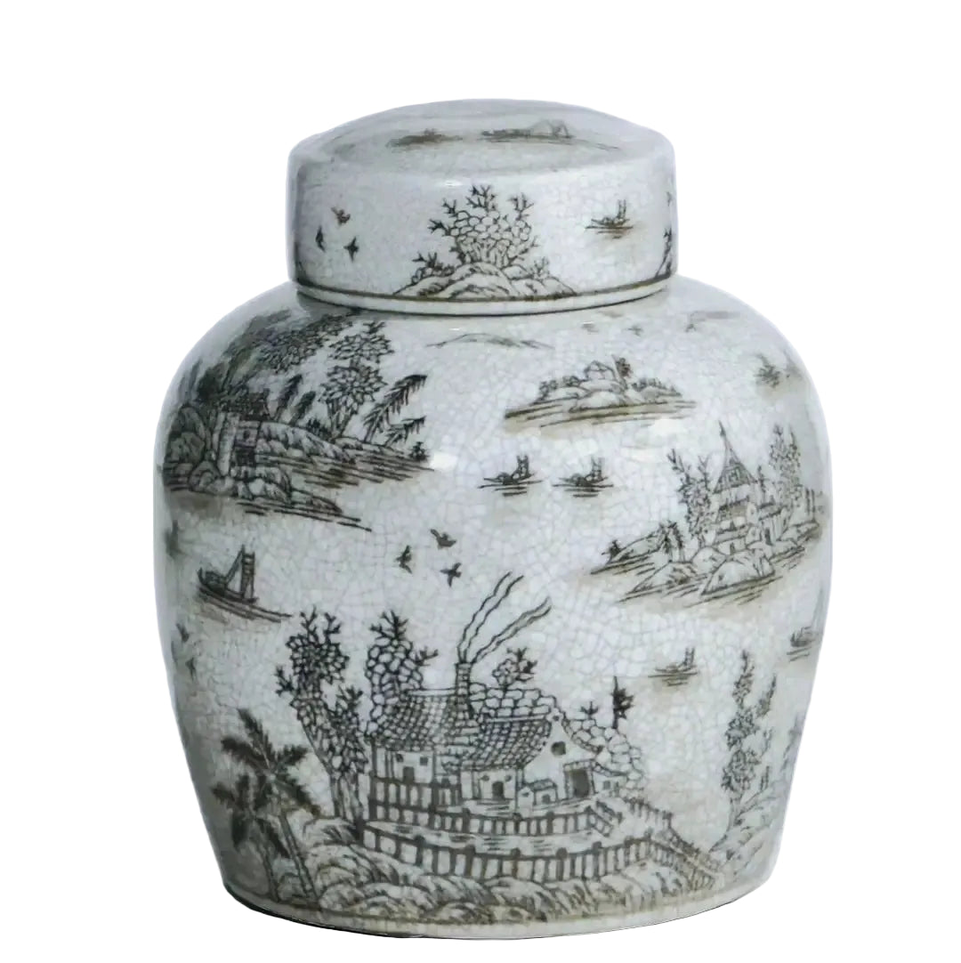 Chinoiserie Ginger Jar