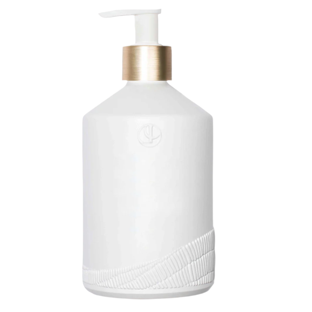 L'AVANT Matte White Glass Empty Soap Bottle