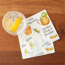 Load image into Gallery viewer, Caspari Cocktail Hour Cocktail Napkins
