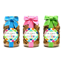 Load image into Gallery viewer, Cookie Jars - Bright Dot Life is Better with Cookies - Quart
