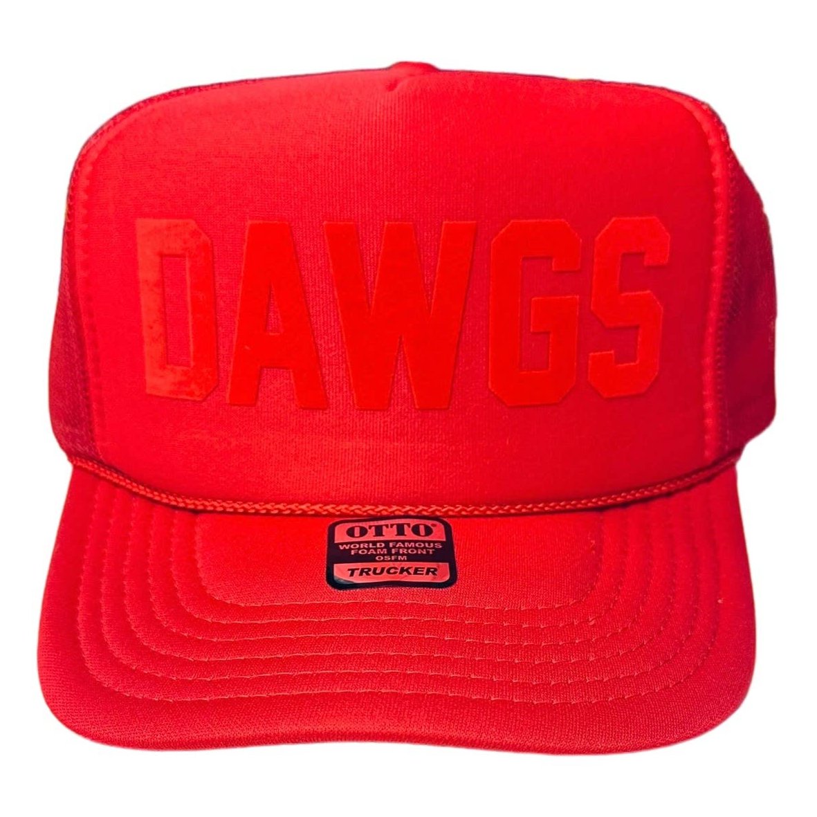 T.O.T. Trucker - DAWGS - (Red on Red)