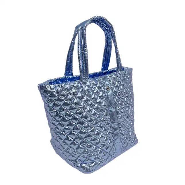 The Debra Diamond Tote Ice Blue
