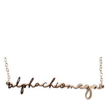 Load image into Gallery viewer, Sorority Italic Font Necklace
