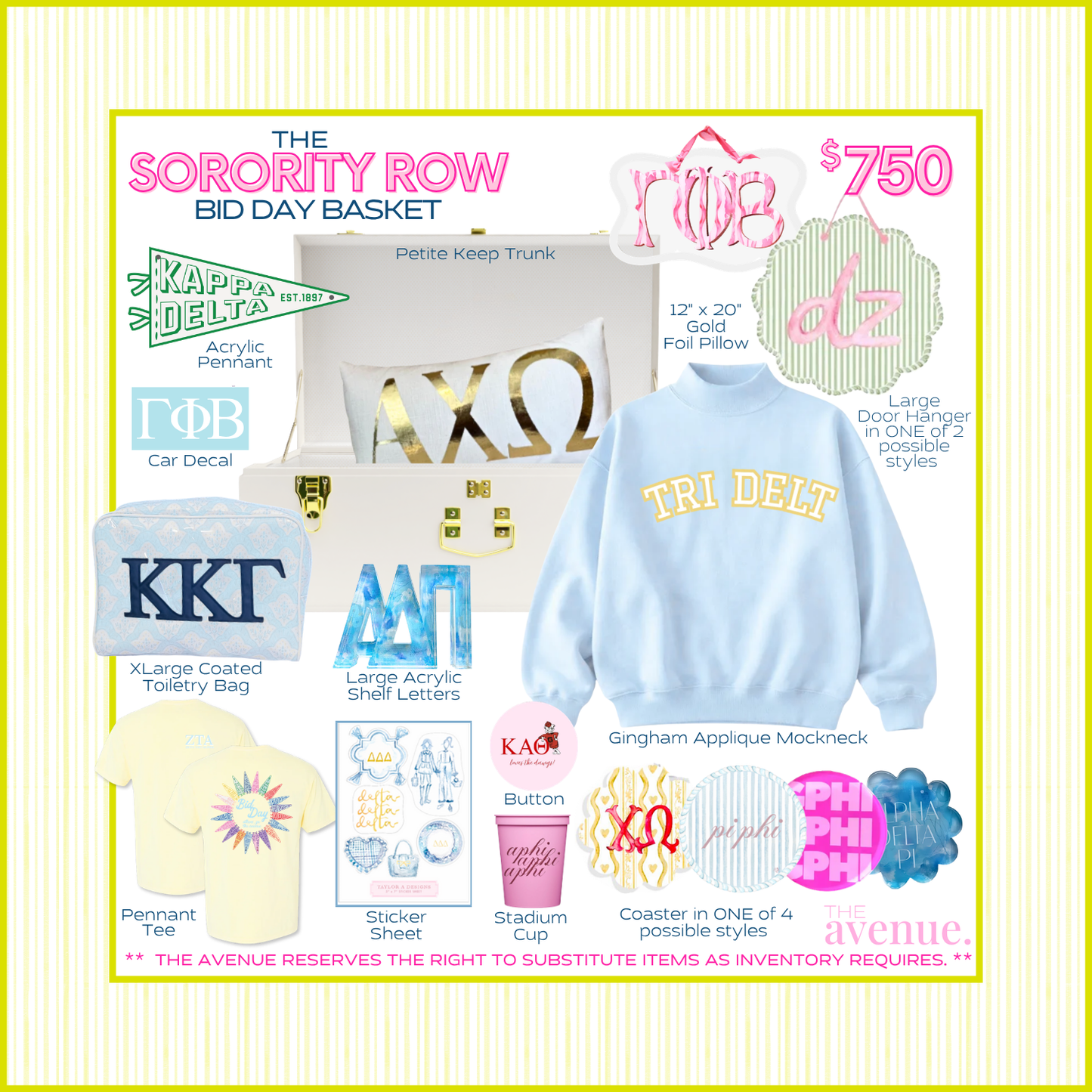 THE SORORITY ROW BID DAY BASKET 2026