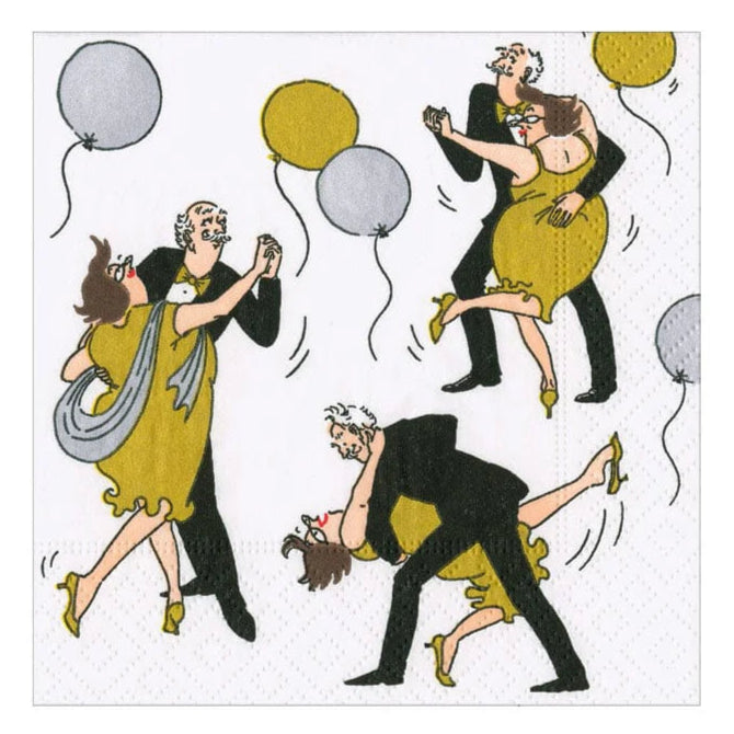 Caspari Boogie Woogie Cocktail Napkins