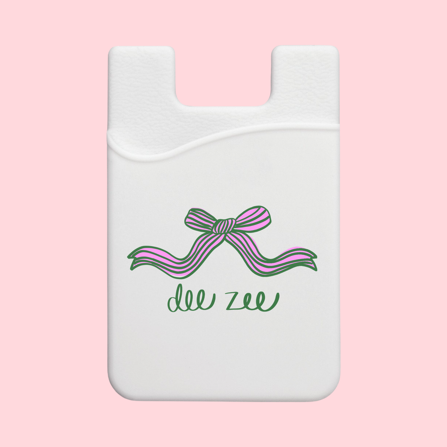 Delta Zeta Coquette Bow Sorority Phone Wallet