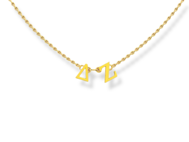 Delta Zeta Phoebe Greek Letter Necklace