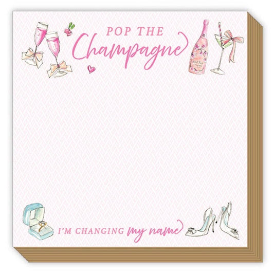 Rosanne Beck Pop The Champagne I’m Changing My Name Luxe Notepad