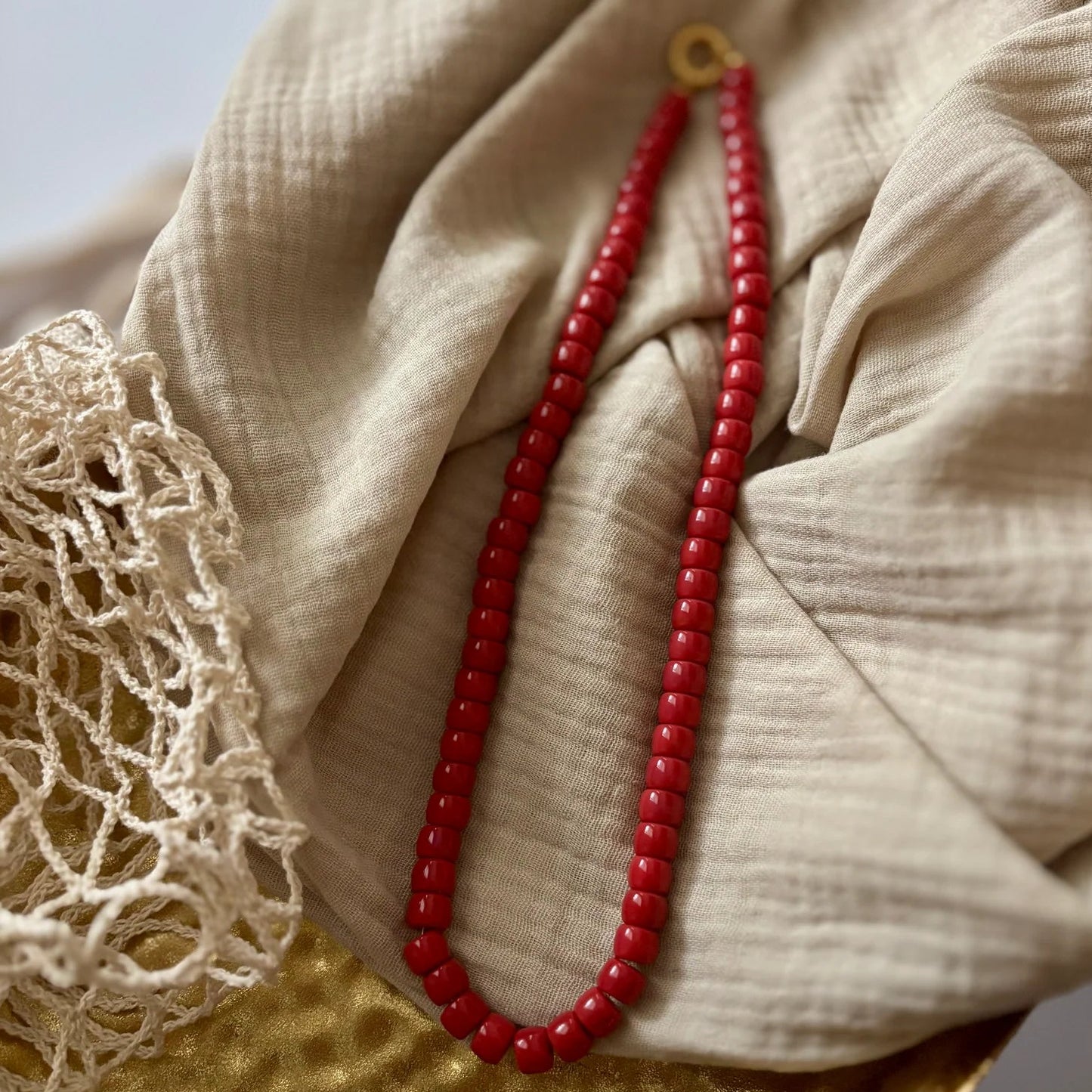 Tatum James Red Baylor Necklace