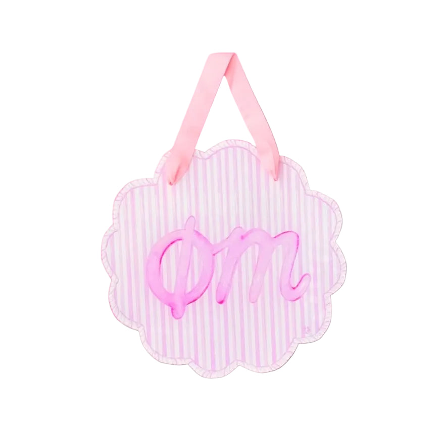 Sorority Scalloped Acrylic Door Hanger