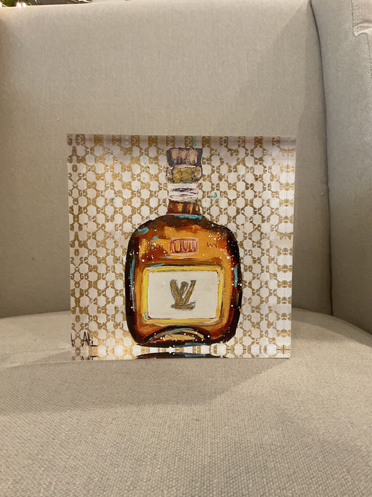 Cognac LV Acrylic Block