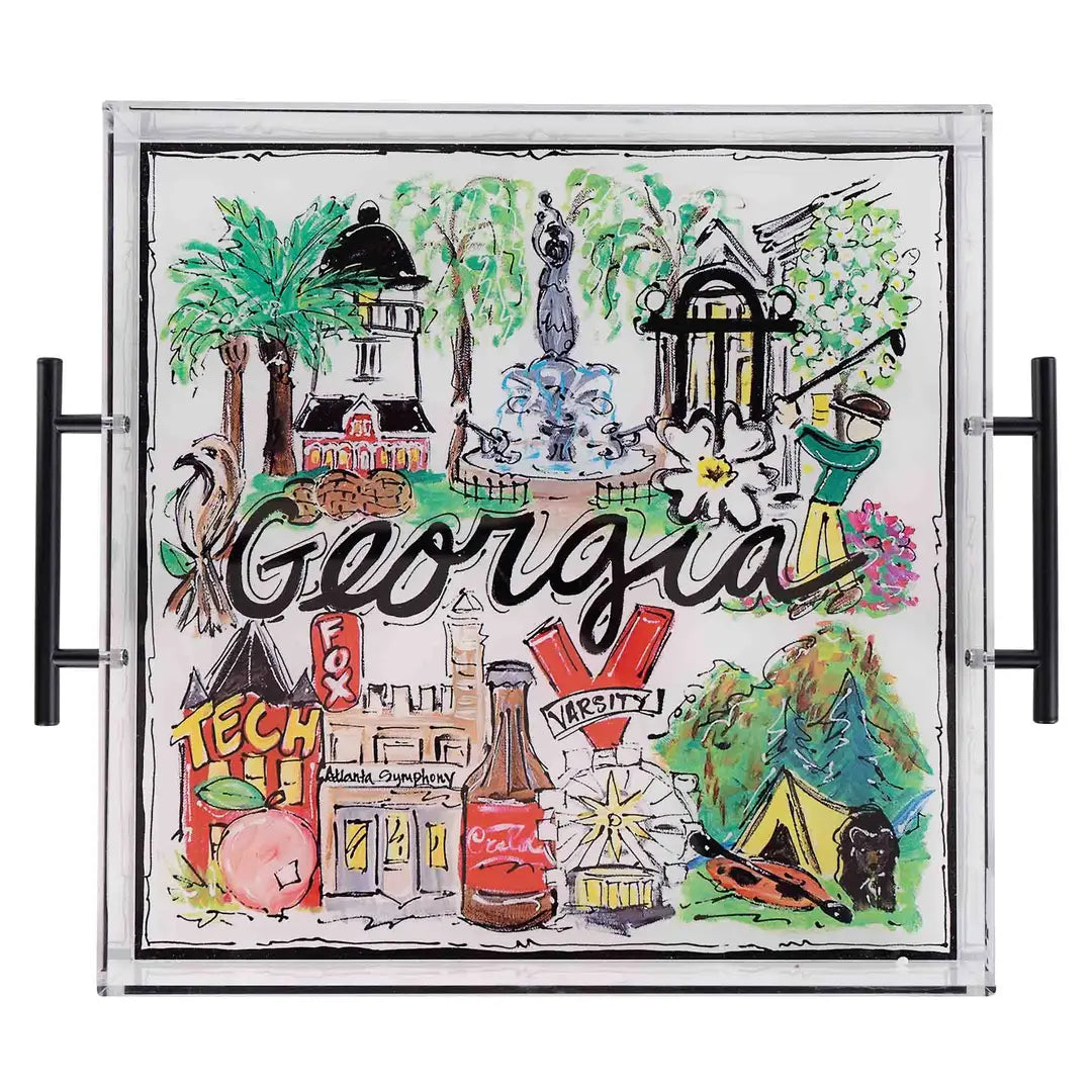 Georgia Icon Acrylic Tray