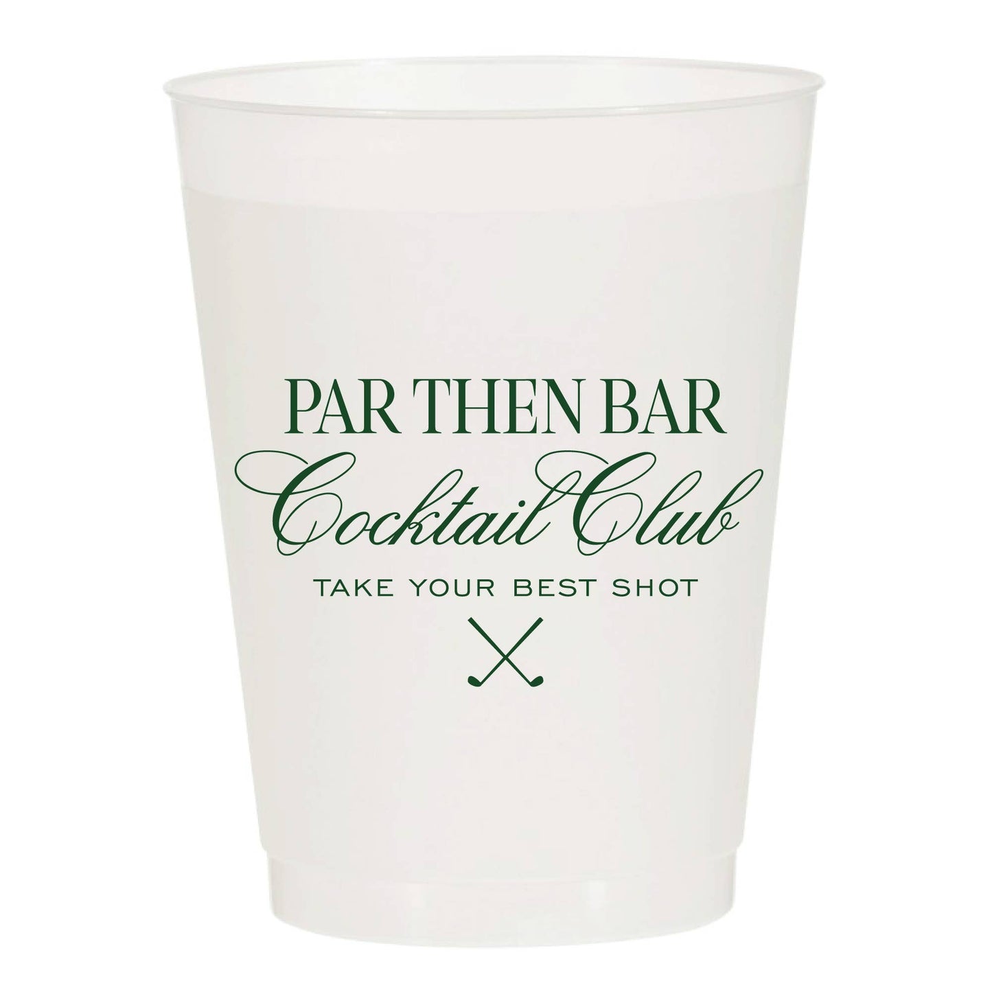 Par Then Bar Cocktail Club Frost Flex Cups