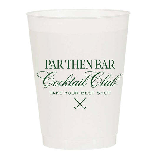 Par Then Bar Cocktail Club Frost Flex Cups