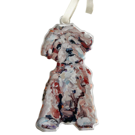 Acrylic Ornament: Maltipoo