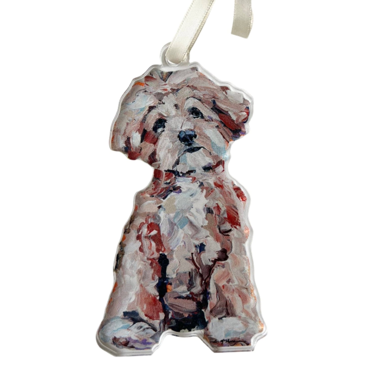 Acrylic Ornament: Maltipoo