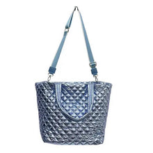 Load image into Gallery viewer, The Debra Diamond Tote Ice Blue

