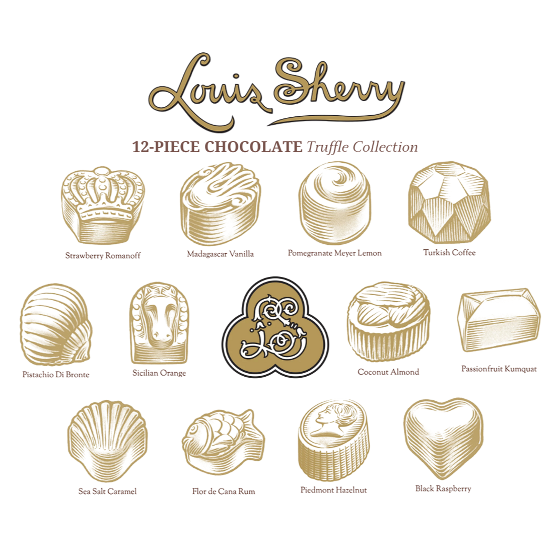 Louis Sherry 12 Piece Butterfly