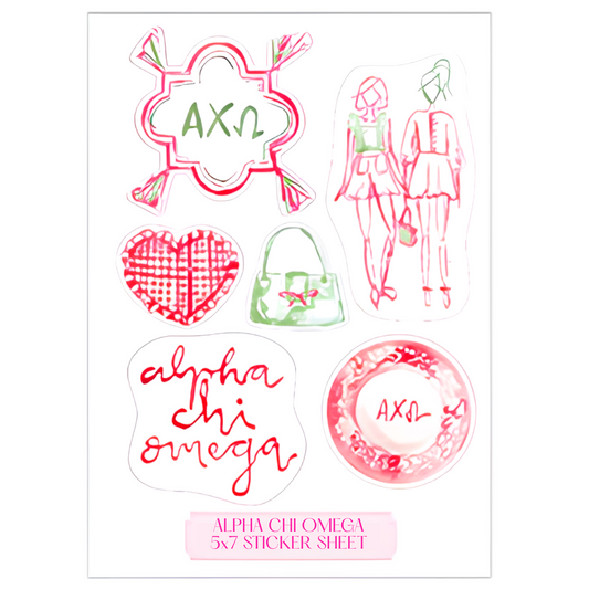 Sorority Bid Day Sticker Sheet